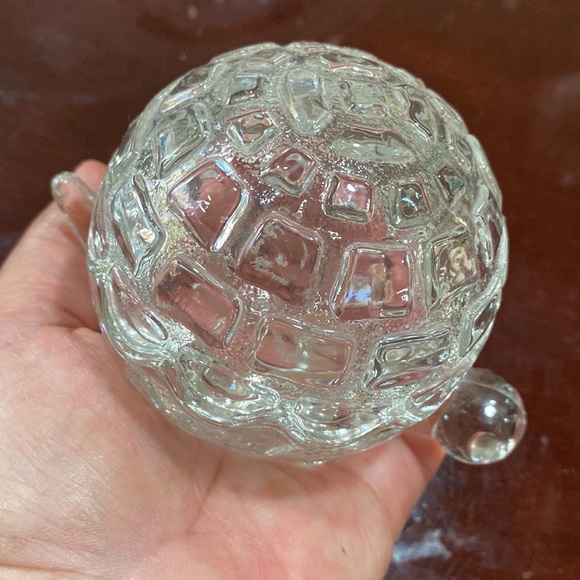 Anchor Hocking pressed glass turtle candy trinket black box from the 1950’s - Picture 9 of 16